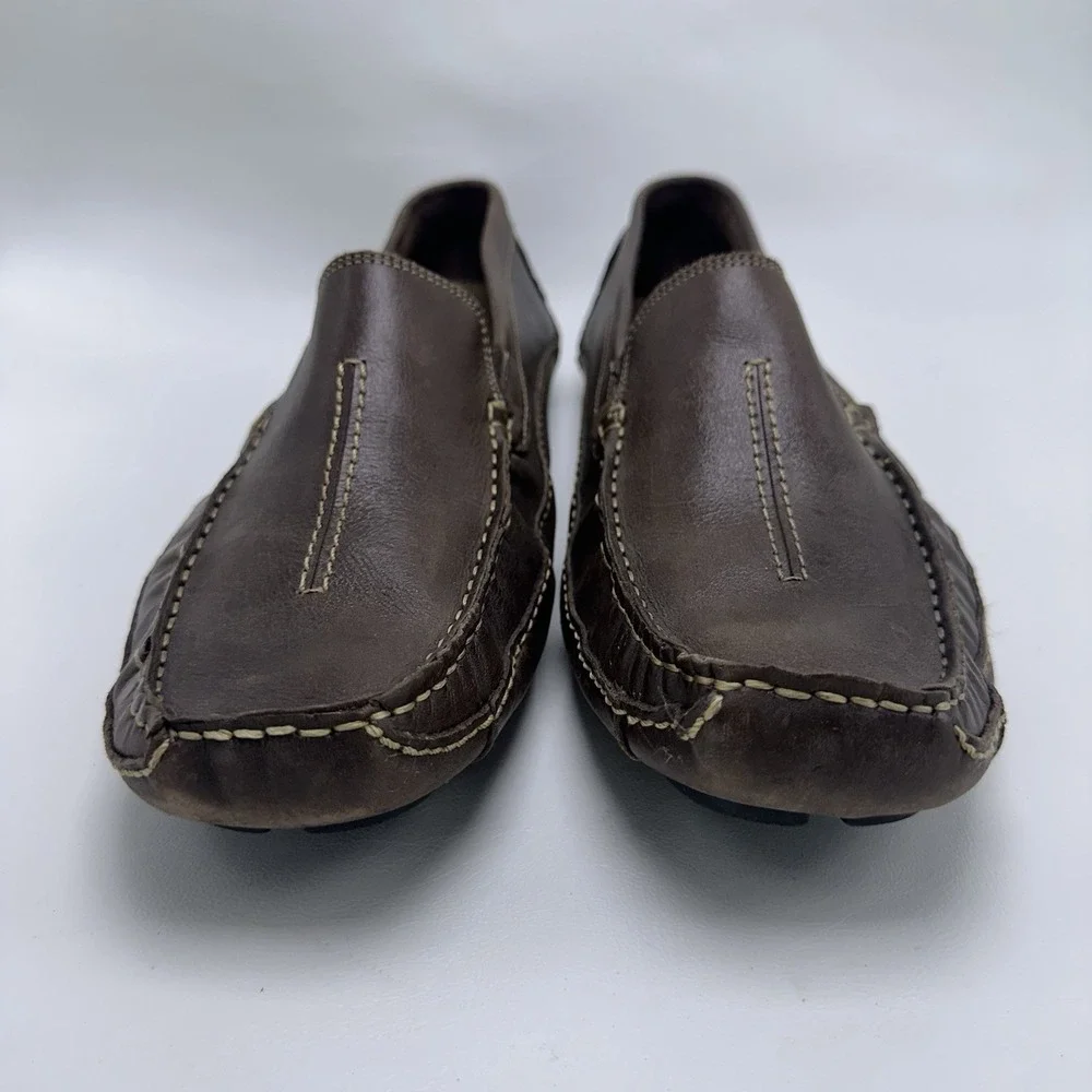 Clarks‎ England Mansell Men's Shoes Size 11 M Brown Leather Driving Loafers